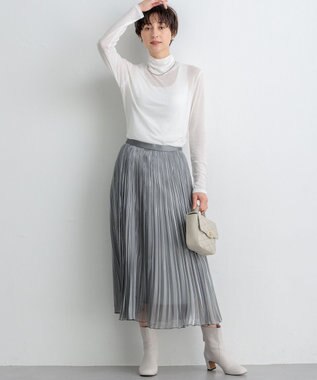 23区 S 【洗える】ハイゲージジャージー シアー カットソー ホワイト系