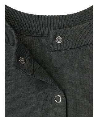 Green Parks ・ｆｕｒｒｙ　ｒａｔｅ　２ｗａｙかる~いニットカーデ Charcoal Gray