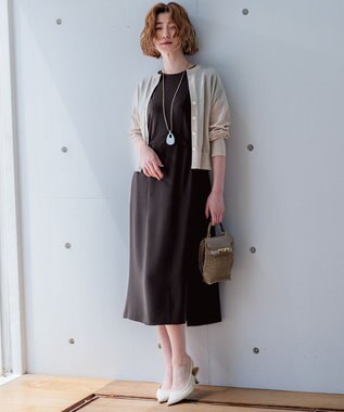 23区 ドロップシェル ネックレス ホワイト系