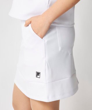 FILA GOLF／marie claire 【FILA GOLF】 ダンボールニットスカート ホワイト
