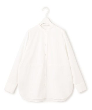 ICB 【洗える】 クリーンブロード バンドカラーシャツ オフホワイト系