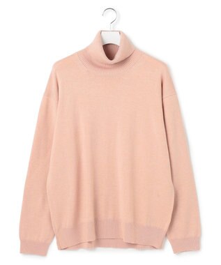 J.PRESS YORK STREET 【UNISEX】ANTI PILLING WOOL タートルニット ピンク系