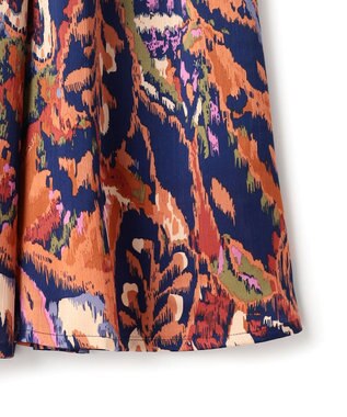 J.PRESS YORK STREET 【WOMEN】プリントフレア スカート ネイビー系5