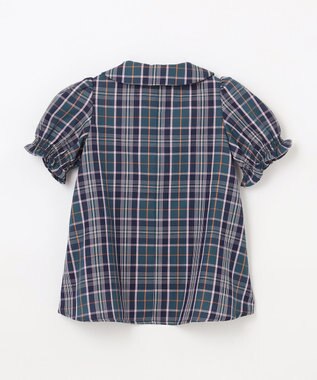 組曲 KIDS 【110-140cm】ブリティッシュ ブラウス グリーン系3