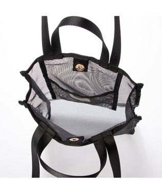 UNBILLION カシュカシュ cachecache / オーバープリントメッシュ2ハンドルトート ブラック