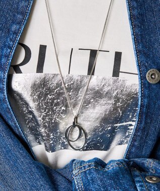 AMERICAN HOLIC メタルワントップロングネックレス Silver