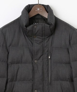 JOSEPH ABBOUD 【フード取り外し可】ライトメリノダウン ブルゾン グレー系