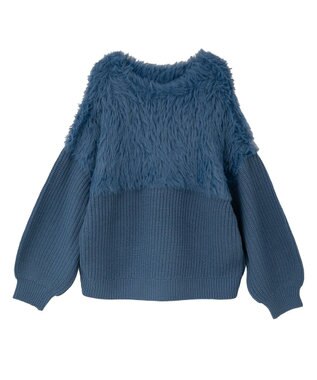 Green Parks ・Ｐｅｔｉｔ　Ｆｌｅｕｒ　シャギーキリカエニット Blue