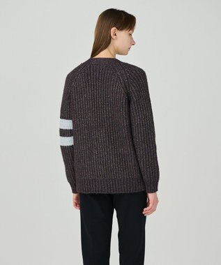 GRACE CONTINENTAL ラメニットカーディガン ブラウン