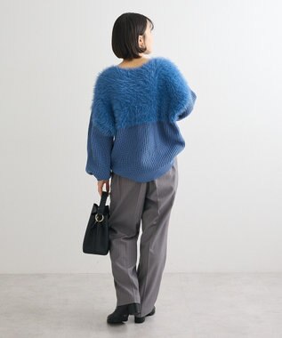 Green Parks ・Ｐｅｔｉｔ　Ｆｌｅｕｒ　シャギーキリカエニット Blue