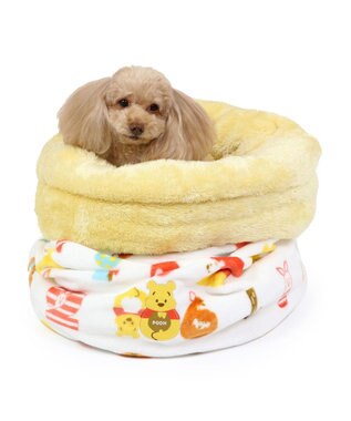 PET PARADISE ディズニー くまのプーさん 筒型寝袋 遠赤外線 《数字柄》 42×70cm 数字柄