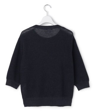 23区 S 【先行予約】ピュアリネン パフスリーブ ニット ネイビー系