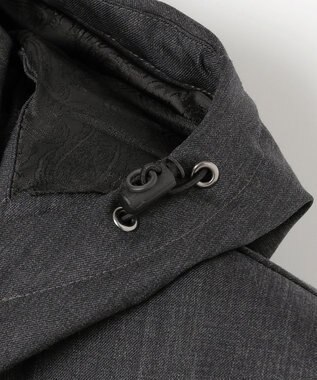 JOSEPH ABBOUD 【フード取り外し可】ライトメリノダウン ブルゾン グレー系