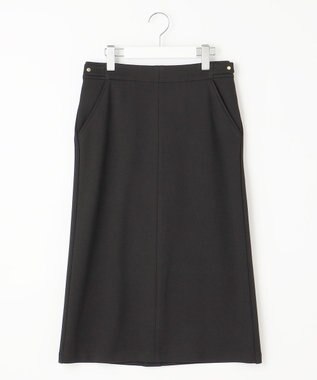 J.PRESS LADIES 【洗える】デュアルウォームポンチ スカート ブラック系