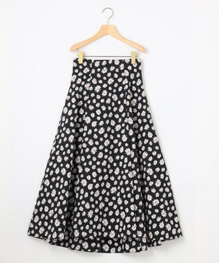 組曲 L 【組曲×setsuko sagittaire】ストレッチプリントスカート ブラック系6