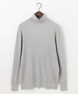 JOSEPH ABBOUD 【キングサイズ・チクチクしないタートルネック/イージーケア/3シーズン対応】 コンフォートタートルネックセーター ライトグレー系