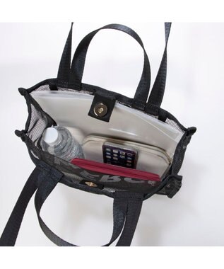 UNBILLION カシュカシュ cachecache / オーバープリントメッシュ2ハンドルトート ブラック