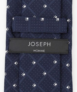 JOSEPH HOMME 【日本製】ドットチェック　ネクタイ ネイビー系7