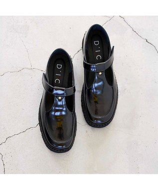 MODE ET JACOMO <D'ICI>Tストラップローファー ブラック