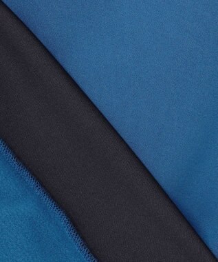 23区GOLF 【23Fondation/MEN】ストレッチ裏フリース モックネック ダルブルー系