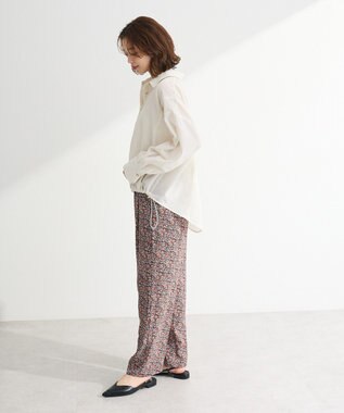 Green Parks 金ボタン裾ドロストシャツ Off White