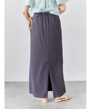 Te chichi フロントZIPトリコットタイトスカート チャコールグレー