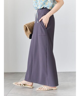 Te chichi フロントZIPトリコットタイトスカート チャコールグレー