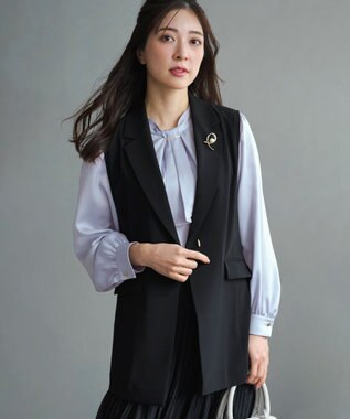 ANY SIS L セレモニーダブルクロス ジレ