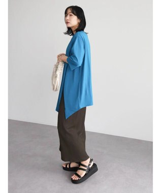 Green Parks アシメトリーデザインチュニック Blue