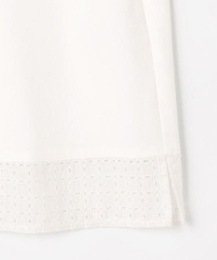 J.PRESS LADIES エンブロコンビ シャツジャージー バンドカラー カットソー ホワイト系