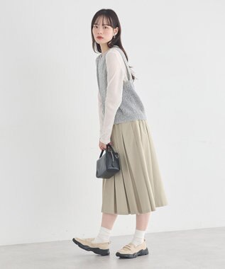 earth music&ecology 【軽量】スニーカーローファー Beige