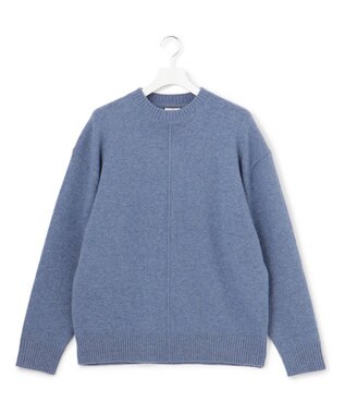 J.PRESS YORK STREET 【UNISEX】ウールカシミヤ クルーニット ダルブルー系