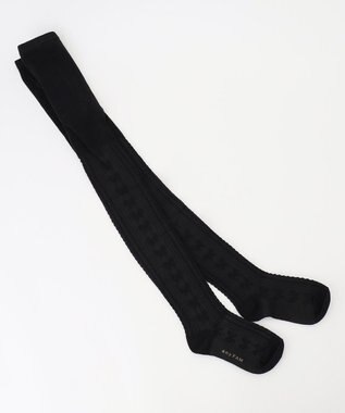 ANY KIDS タイツ（ケーブルリボン） ブラック