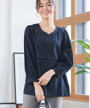 Tiaclasse レイヤードデザインブラウス