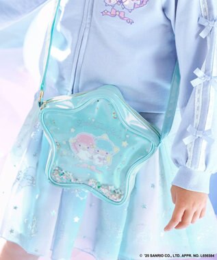 ANY KIDS 【any FAM× リトルツインスターズ 】キキ&ララ 星形ショルダーバッグ サックスブルー
