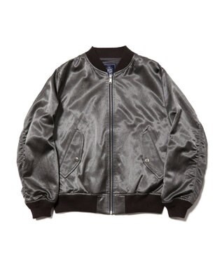 J.PRESS MEN 【J.PRESS ORIGINALS】Bleach Viscose Cotton Satin Flight Jacket / Japan Made