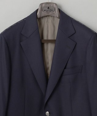 GOTAIRIKU 【ほぼ通年仕様/定番】Super130’S オリジナル ホップサックブレザー(24年秋冬モデル) ネイビー系