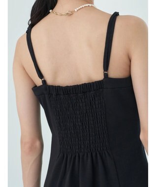 earth music&ecology スウェットキャミワンピース Black