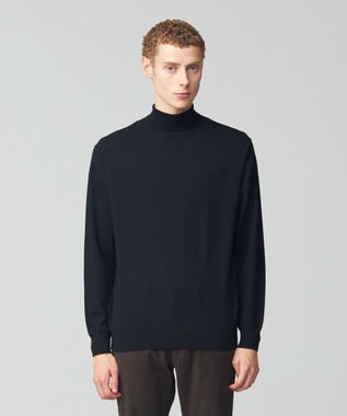 J.PRESS MEN 【FLEX YARN】タートルネック ブラック系