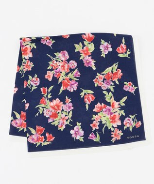 TOCCA 【HANDKERCHIEF COLLECTION】WATER COLOR HARMONY PRINT ハンカチ ネイビー系