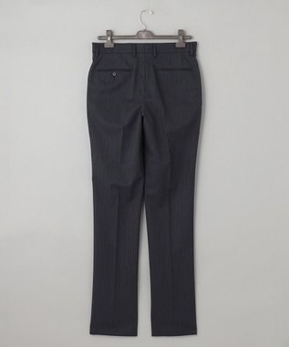 GOTAIRIKU 【オールシーズン対応】ALL SEASON 2WAY STRETCH スーツ グレー系1(グレー×細ブルーストライプ)