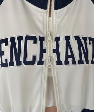 WEGO グラフィックショートトラックジャケット ネイビー