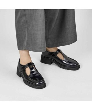 MODE ET JACOMO <D'ICI>Tストラップローファー ブラック