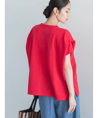 Te chichi 【接触冷感】ショルダータックTシャツ レッド