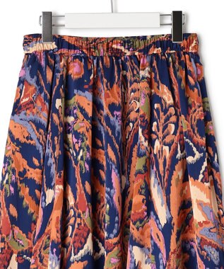 J.PRESS YORK STREET 【WOMEN】プリントフレア スカート ネイビー系5