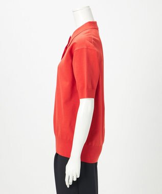 23区 L 【R(アール)】アイスニット 襟付きデザイン トップス オレンジ系