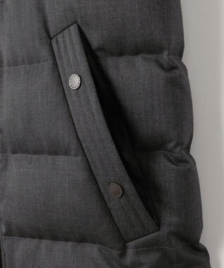 JOSEPH ABBOUD 【フード取り外し可】ライトメリノダウン ブルゾン グレー系