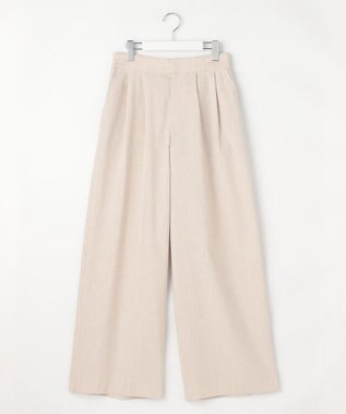 自由区 【SHIHOさん着用・セットアップ対応】リネンストレッチワイド パンツ フラックス