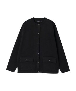 CRAFT STANDARD BOUTIQUE ニットフリースカーディガン Black
