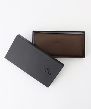 UNBILLION Otias バッファローレザーカブセ長財布 ダークブラウン